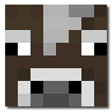 minecraft cow canvas